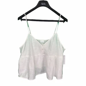 Abound Nordstrom Canotta Donna Bianca Scollo a V Spaghetti Strap Camicia Taglia 1X - Foto 1 di 4