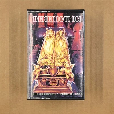 BENEDICTION Cassette Tape Death Metal Grindcore THE GROTESQUE / ASHEN EPITAPH - Image 1 of 4