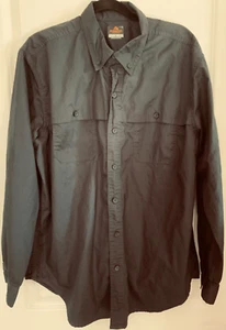Ridgecut Toughwear Men's L Very Dark Gray Long Sleeve Shirt - Picture 1 of 8