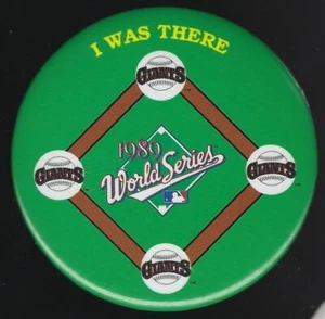 1989 San Francisco Giants MLB World Series "I Was There" 3 Zoll Pinback Button - Bild 1 von 2