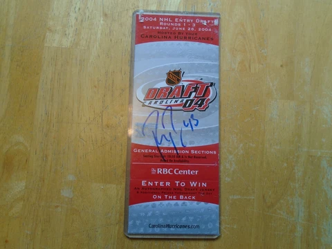 2004 Autographed Draft Ticket by Peter Regin   (Drafted by Ottawa Senators) Cover