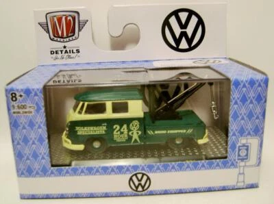 1960 '60 VW DOUBLE CAB TRUCK USA WRECKER TOW TRUCK R71 M2 MACHINES DIECAST 2023 - Image 1 of 2