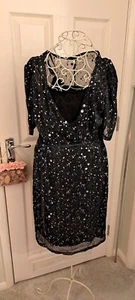 "New York Laundry" Casual Dress, UK 10. Black & Silver Speckled. - Picture 1 of 12
