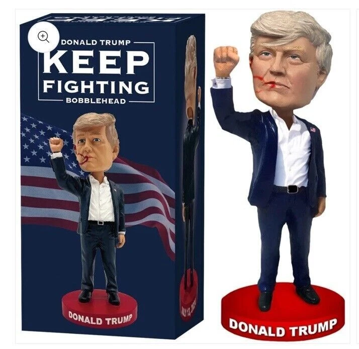 唐纳德·特朗普 2024 保持战斗摇头娃娃带摇头腕 — 第 1/1 张图片