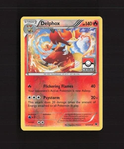 Tarjeta Pokémon Delphox 13/124 Fates Collide League Promo Reverse Holo LP - Imagen 1 de 10
