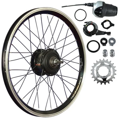 Laufrad 20 Zoll Hinterrad Hohlkammer Shimano Nexus 8 Gang Nabenschaltung schwarz - Bild 1 von 4