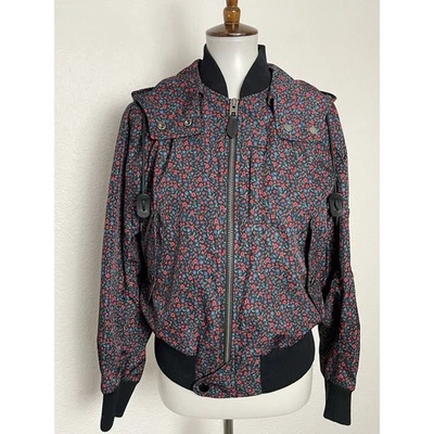Chaqueta Coach Mujer Talla S Sudadera con Capucha Bombardero Universitario Multicolor Floral Cortavientos Foto 1 de 4