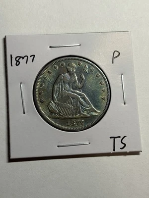 1877-P Seated Liberty Half Dollar XF+ Detail Nice Type Coin - Image 1 of 4