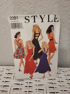 STYLE VINTAGE PATTERN 2281 WOMEN'S DRESSES SIZE A (6-16) NEW- UNCUT - Picture 1 of 2