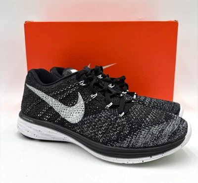 Nike FLYKNIT MOON3 мужские НОВЫЕ винтажные кроссовки черные несколько размеров новые в коробке - Изображение 1 из 4