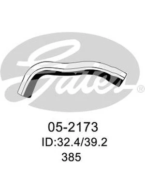 Gates Radiator Hose fits Holden Special Vehicles Grange 6.2 VF i V8 (05-2173) - image 1 of 4