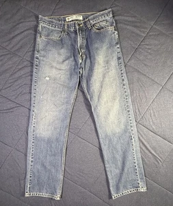 Harley Davidson Original Motor Clothes Jeans Herren 34x34 Blau Distressed Denim - Bild 1 von 11