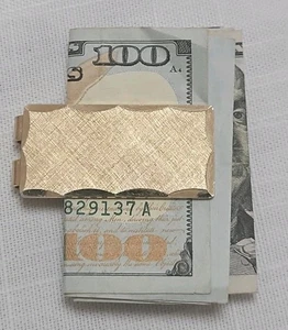 Vintage ANSON Goldtone Money Clip - Picture 1 of 11