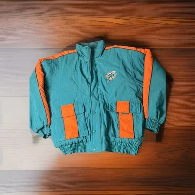 Vintage  NFL Dolphin Attire  Men’s Sz- XL  With Hoodie 1996 logo athletic - Imagem 1 de 4