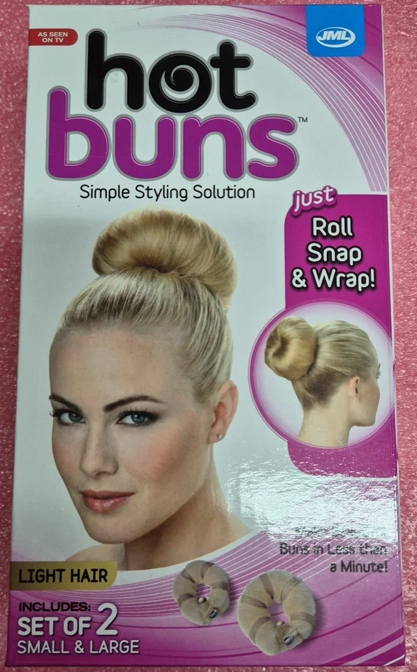 Genuine JML Hot Buns All Day Hair Up Simple Styling Donut Bun Rings- Blonde Hair - Image 1 of 3