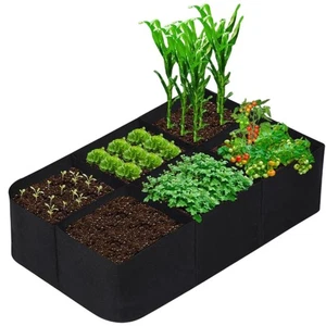 Rectangular Garden Grow Bags for Flowers Reusable Design for Multiple Seasons - Picture 1 of 24