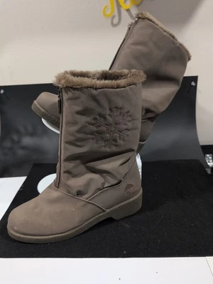 Chromatics Mujer Bolsos Copo de Nieve Taupe Frontal Cremallera Forrada Botas Impermeables Talla 8 Foto 1 de 4