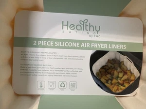 Healthy Eating by CWC 2 Piece Silicone Air Fryer Liners - Picture 1 of 7