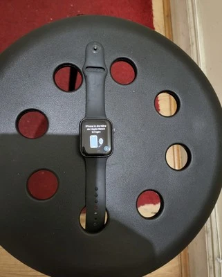 Apple Watch Series 5 44mm Space Grey Aluminium Case with Black Sport Band - S/M - Image 1 of 3