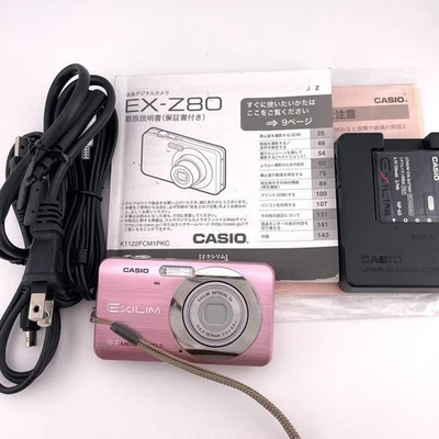 CASIO EXILIM EX-Z80 Pink Digital Camera 8.1MP 3x Optical Zoom From JAPAN - Image 1 of 4