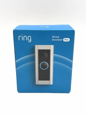 Timbre Pro Ring con cable con movimiento 3D níquel satinado (Video Doorbell Pro 2) #2931 Foto 1 de 3