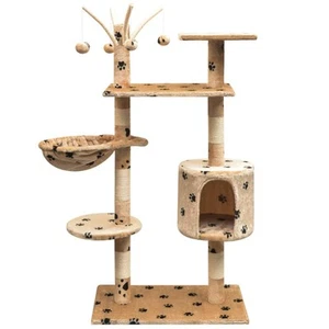 Rascador para Gatos con Poste Salón Sisal Huellas Mascota Multimodelo vidaXL - Imagen 1 de 11