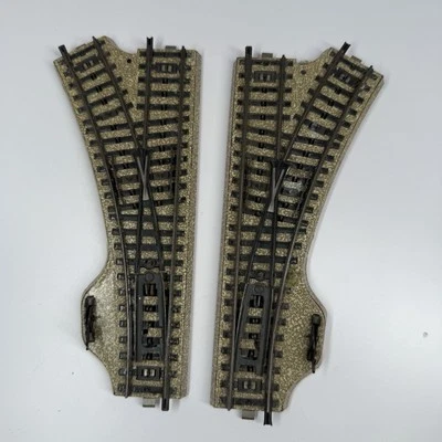HO Scale Marklin Left Hand & Right Hand Manual Switch Turnout - Image 1 of 4