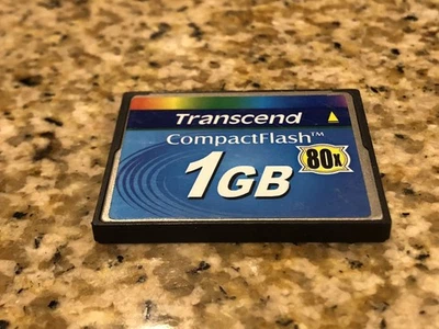 Transcend 1GB CompactFlash Card 80x - Image 1 of 3