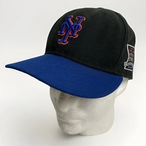 New York Mets Hat Cap Fitted Adult 7 3/8 Gray MLB Baseball Logo Mens - Picture 1 of 13