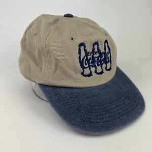 Vintage Enjoy Coca-Cola Hat Cap Adjustable Strapback Tan Blue Embroidered Dad - Picture 1 of 12