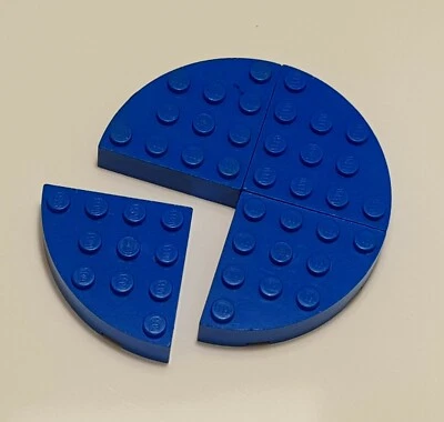 LEGO® Classic Kreisstein 4 x 4 blau 1/4 Kreis 4582989 4654110 2577 City 9256 - Bild 1 von 4