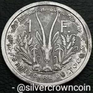Togo French Mandate 1 Franc 1948 A. KM#4. Aluminum 1 Dollar coin. 1 year issue. - Picture 1 of 7