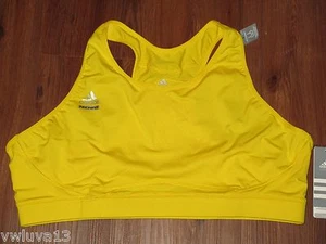 NUEVO CON ETIQUETAS Sujetador Deportivo Yoga Running Adidas Training Techfit Racerback para Mujer Amarillo-XS - Imagen 1 de 5