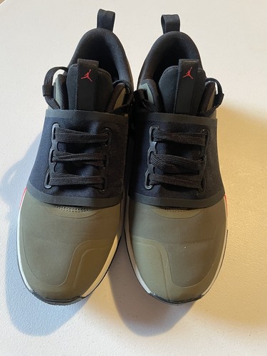 Nike Jordan Training top bassi uomo verde oliva arancione perfette condizioni