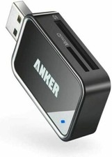 Anker AR200 8-in-1 USB 3.0 2-Slot Memory Card Reader - Black
