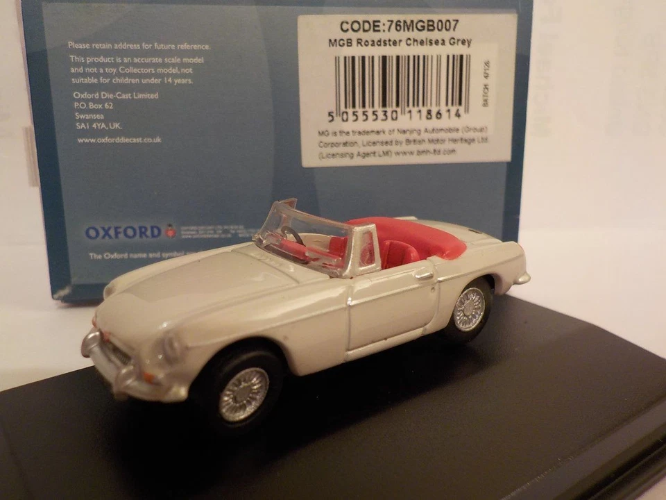 MGB - Grey, Model Cars, Oxford Diecast 1/76 Scale - Image 1 of 1
