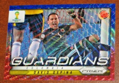 2014 Panini Prizm World Cup David Ospina Guardians Blue White Red Wave BWR - Image 1 of 2