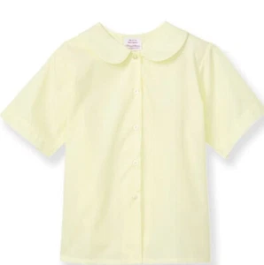 NEW NWT Flynn O’Hara Short Sleeve Youth Girls Yellow 14 Blouse School Uniform - Picture 1 of 6