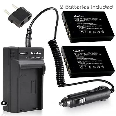 Cargador de batería Kastar KLIC-5001 Sanyo Xacti DMX-FH11 Sanyo VPC-WH1 DMX-HD2000 Foto 1 de 4