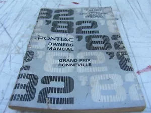 Pontiac Bonneville 1982 y Grand Prix manual del propietario - Imagen 1 de 8