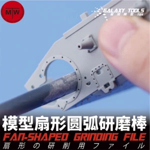 Fan-Shaped/Angled Stainless Steel Model Grinding File Stick Hobby Craft Tools - Picture 1 of 39
