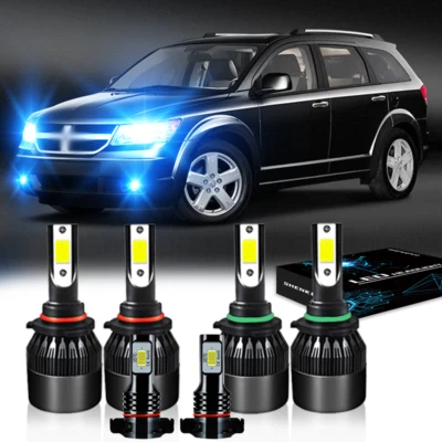 Faros antiniebla luces altas bajas para Dodge Journey 2010-2018 2019 8000 k LED Foto 1 de 4