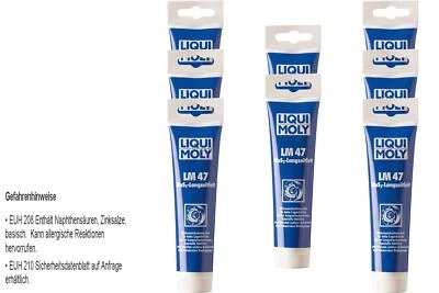 8x Liqui Moly 100g Lm 47 Grasa de Largo Plazo MoS2 Multiuso Grafitada Especial - Imagen 1 de 2