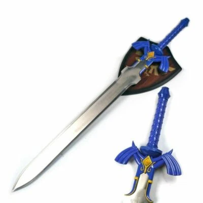 37.5" GRANDE TAMAÑO COMPLETO The Legend of Zelda Link's Master Hylian Sword con placa Foto 1 de 2