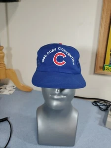 VTG 1990 Chicago Cubs 5th Annual Convention Baseball Snapback Hat Cap MLB 90s - Picture 1 of 6