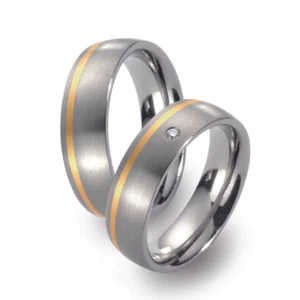 Anillos de boda Titanfactory Titan 51142 con brillante 0,02 ct. Diamante - Imagen 1 de 3