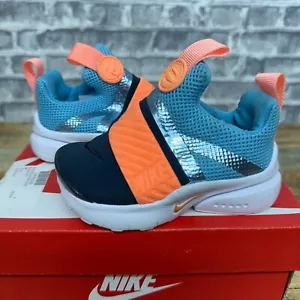 Nike Presto Extreme Blue Gaze Orange Pulse White 870021-402 Toddlers Size 5C New - Picture 1 of 6