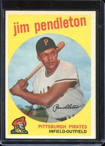1959 Topps Baseball # 174 Jim Pendleton NM+ Near Mint Plus - Picture 1 of 2