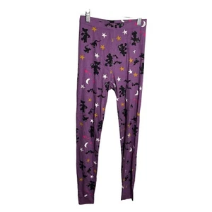 Hanna Andersson Disney Girl's 10 Pants Purple Halloween Printed Bottoms - Picture 1 of 7