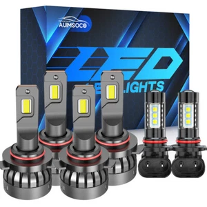 For Chrysler Concorde 1998-2004 LED Lights+Fog Light Bulbs Kit White Combo - Picture 1 of 15